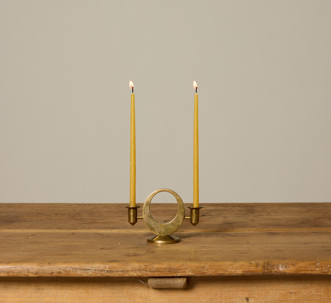 1960S CANDLEHOLDER IN BRASS BY ARTHUR PE