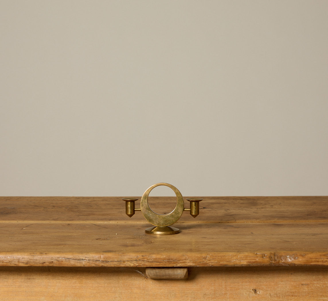 1960S CANDLEHOLDER IN BRASS BY ARTHUR PE