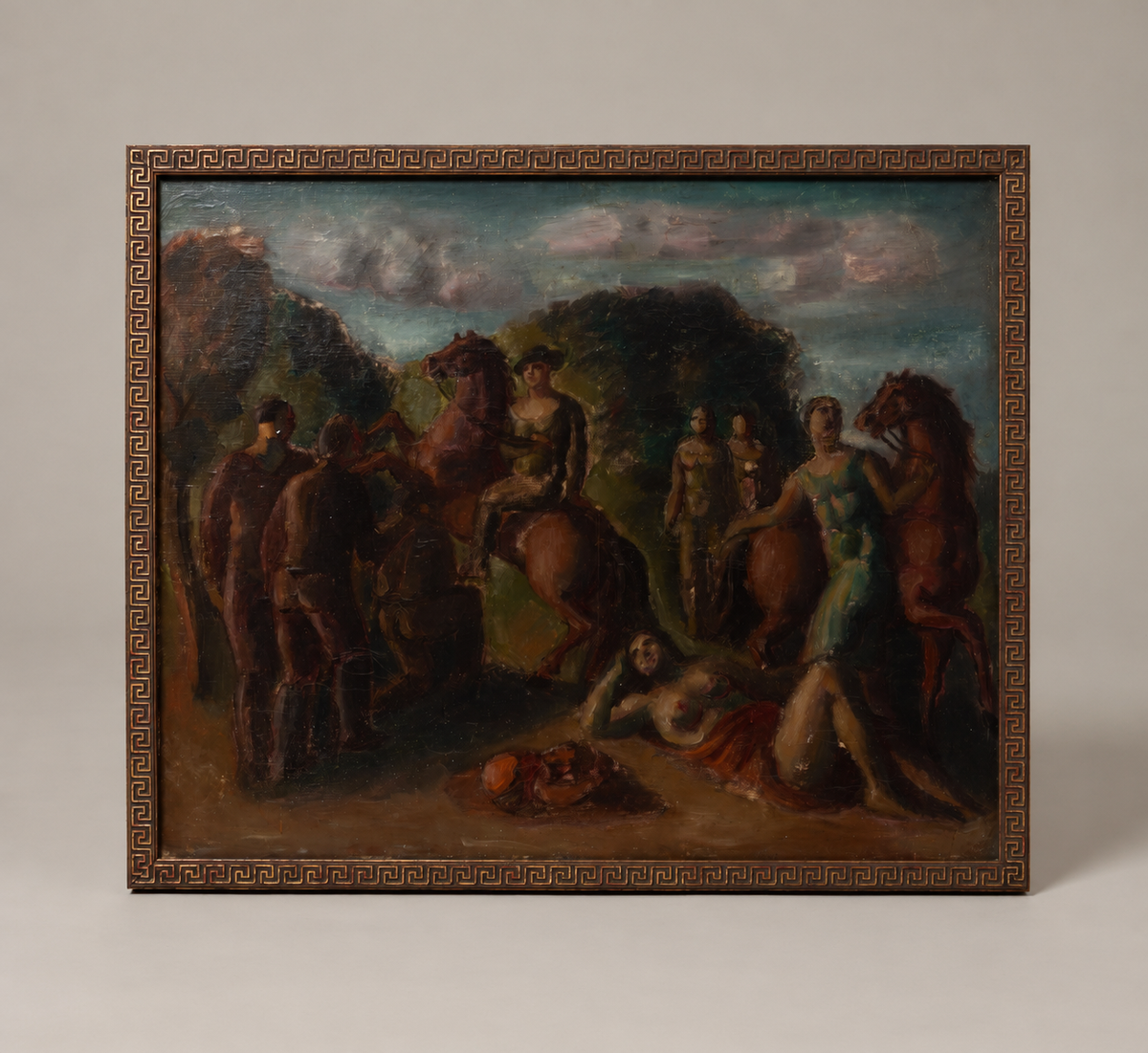EARLY 20TH CENTURY FRENCH CLASSICAL SCENE