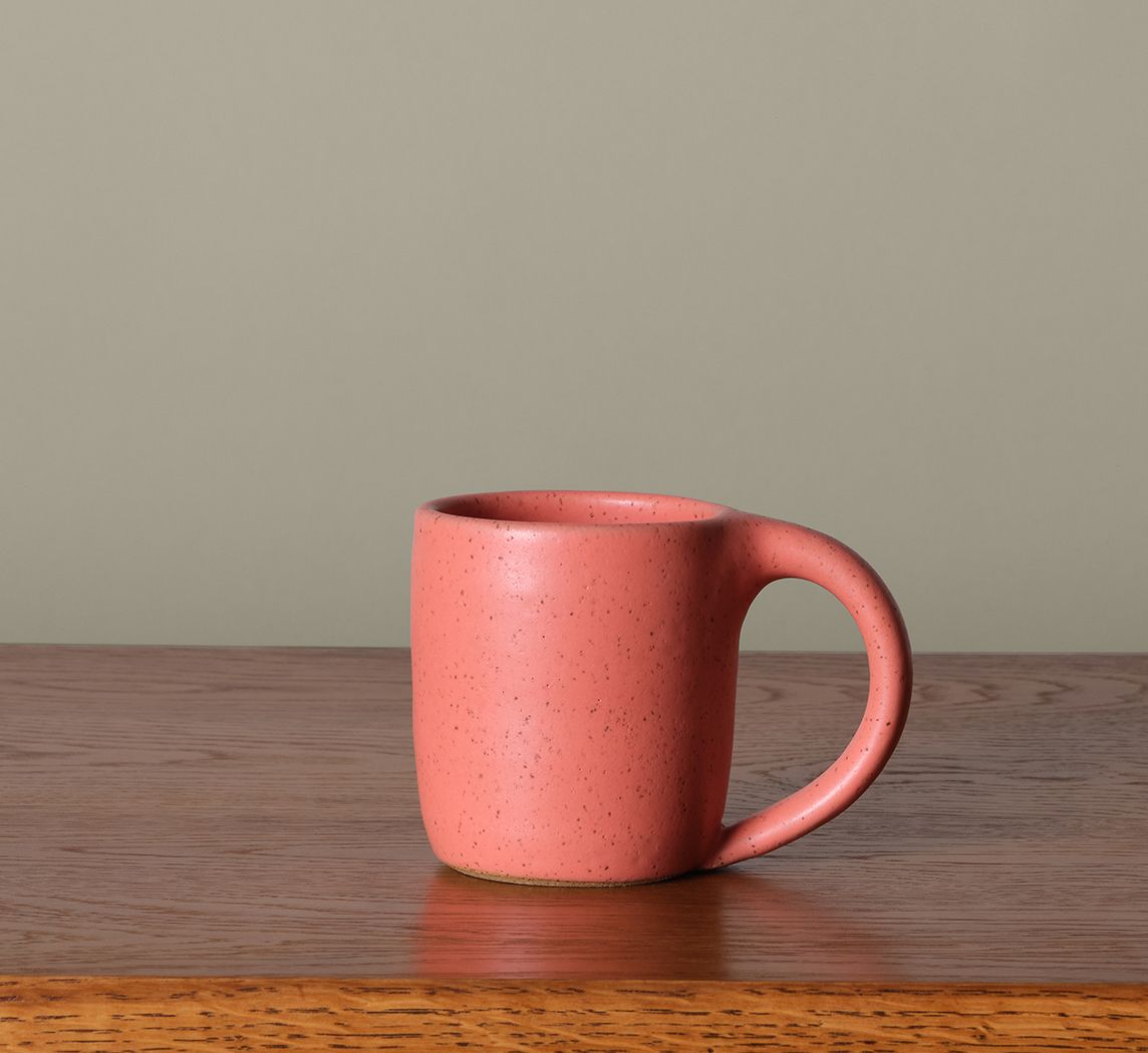 COFFEE MUG BY SALT CERAMICS IN SALMON