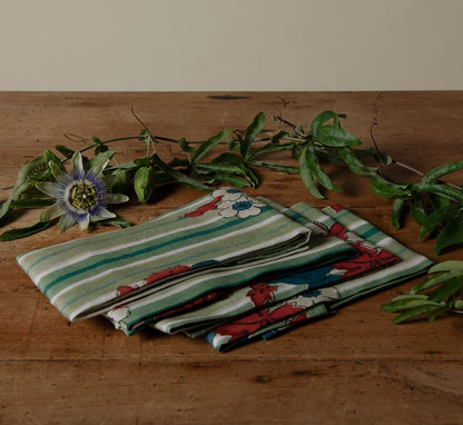 SET OF 4 GREEN TURNIP NAPKINS BY CABANA