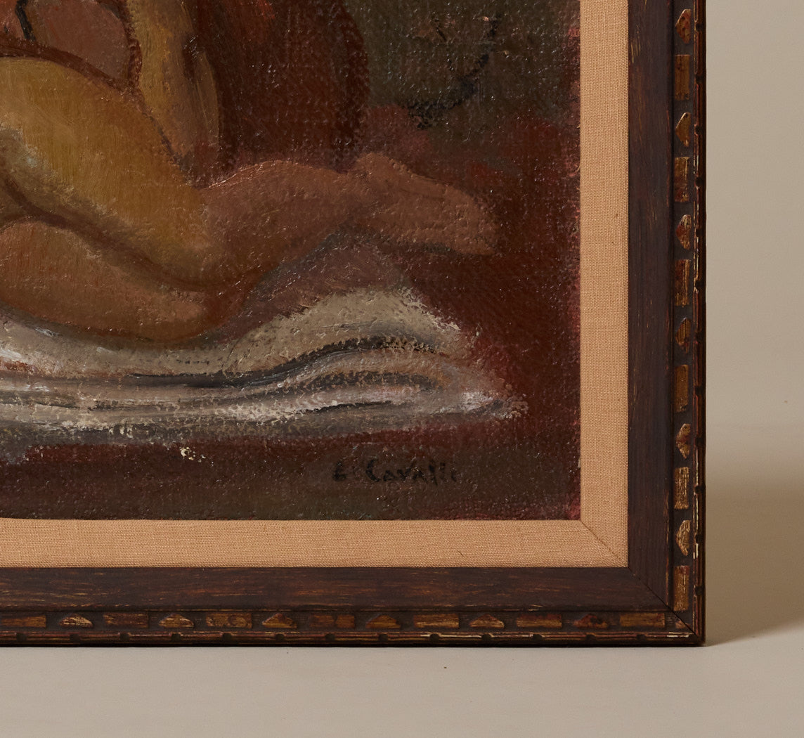 1940S ITALIAN NUDE SUNBATHER SCENE