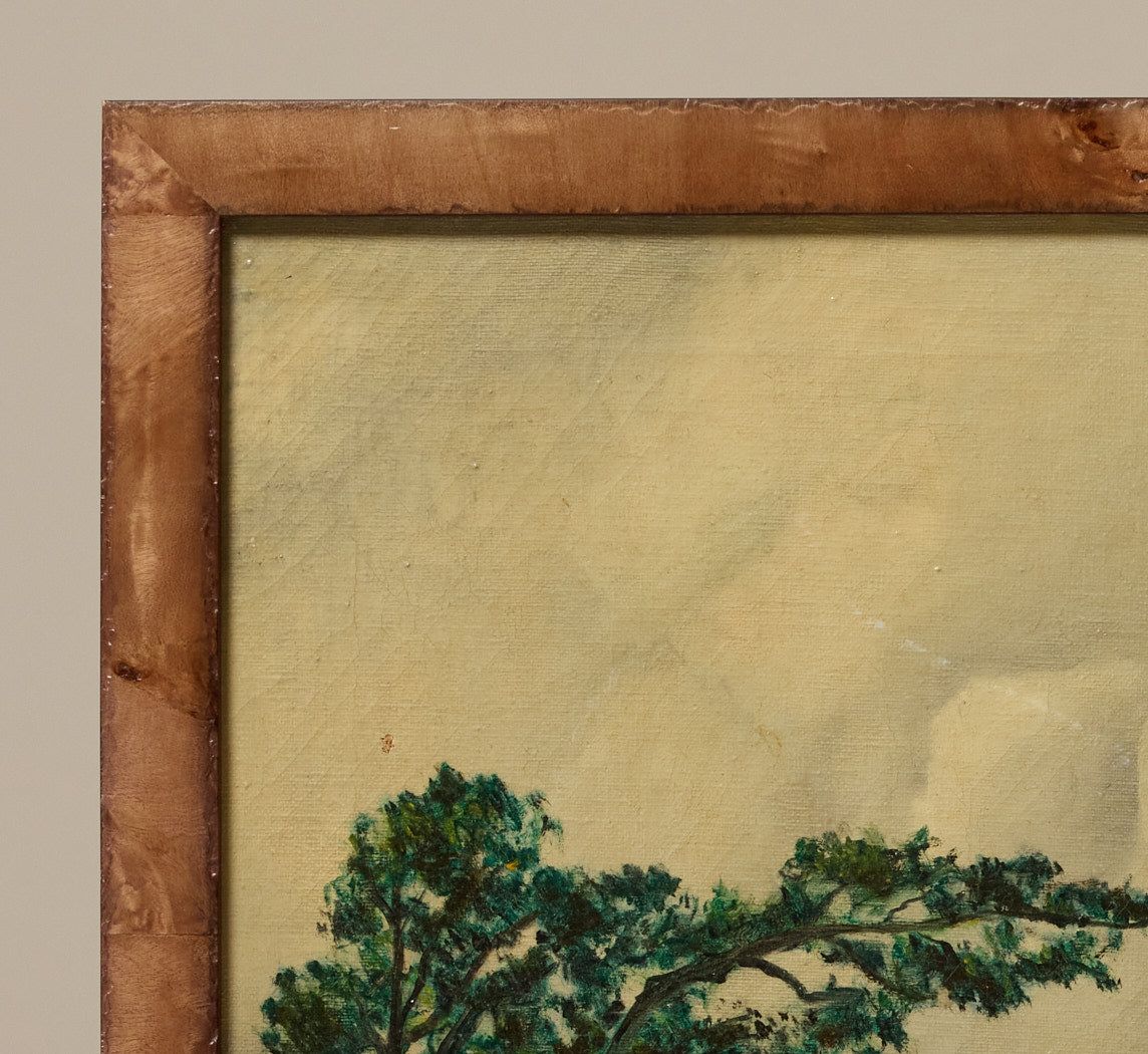 20TH CENTURY STORMY RIVER LANDSCAPE