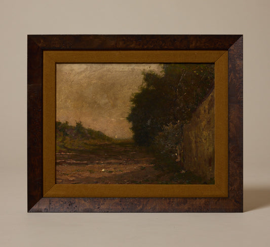1930S ITALIAN FOREST & SEA LANDSCAPE BY FLAVIO BERTELLI (1865-1941)
