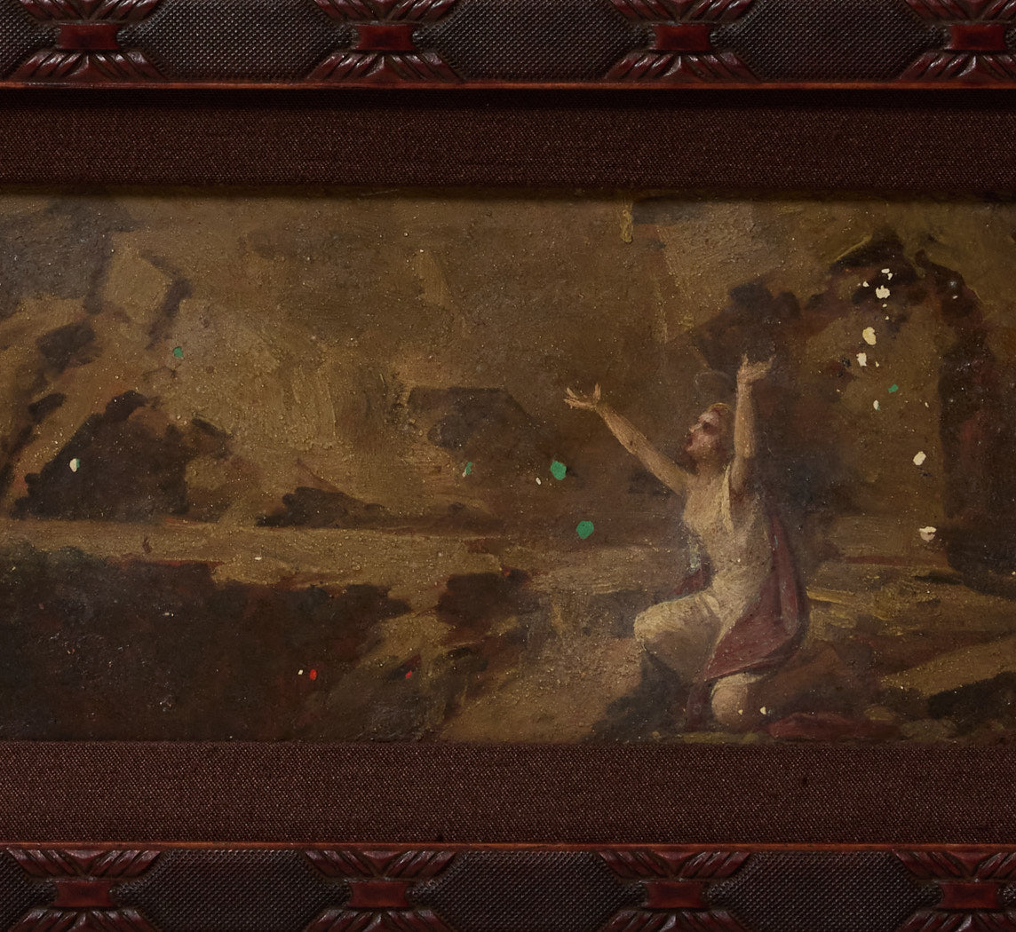EARLY 2OTH CENTURY ITALIAN PENITENT SAINT SCENE