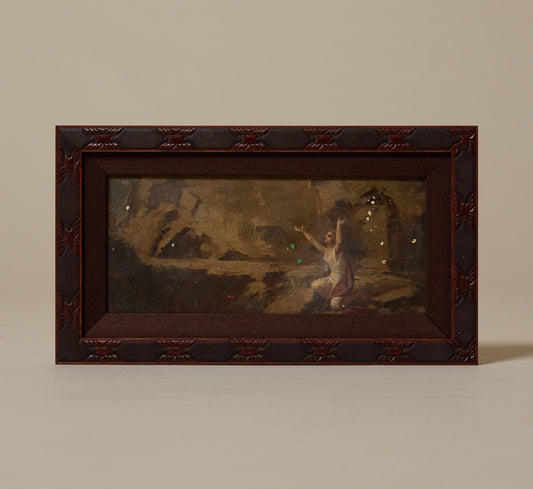 EARLY 2OTH CENTURY ITALIAN PENITENT SAINT SCENE