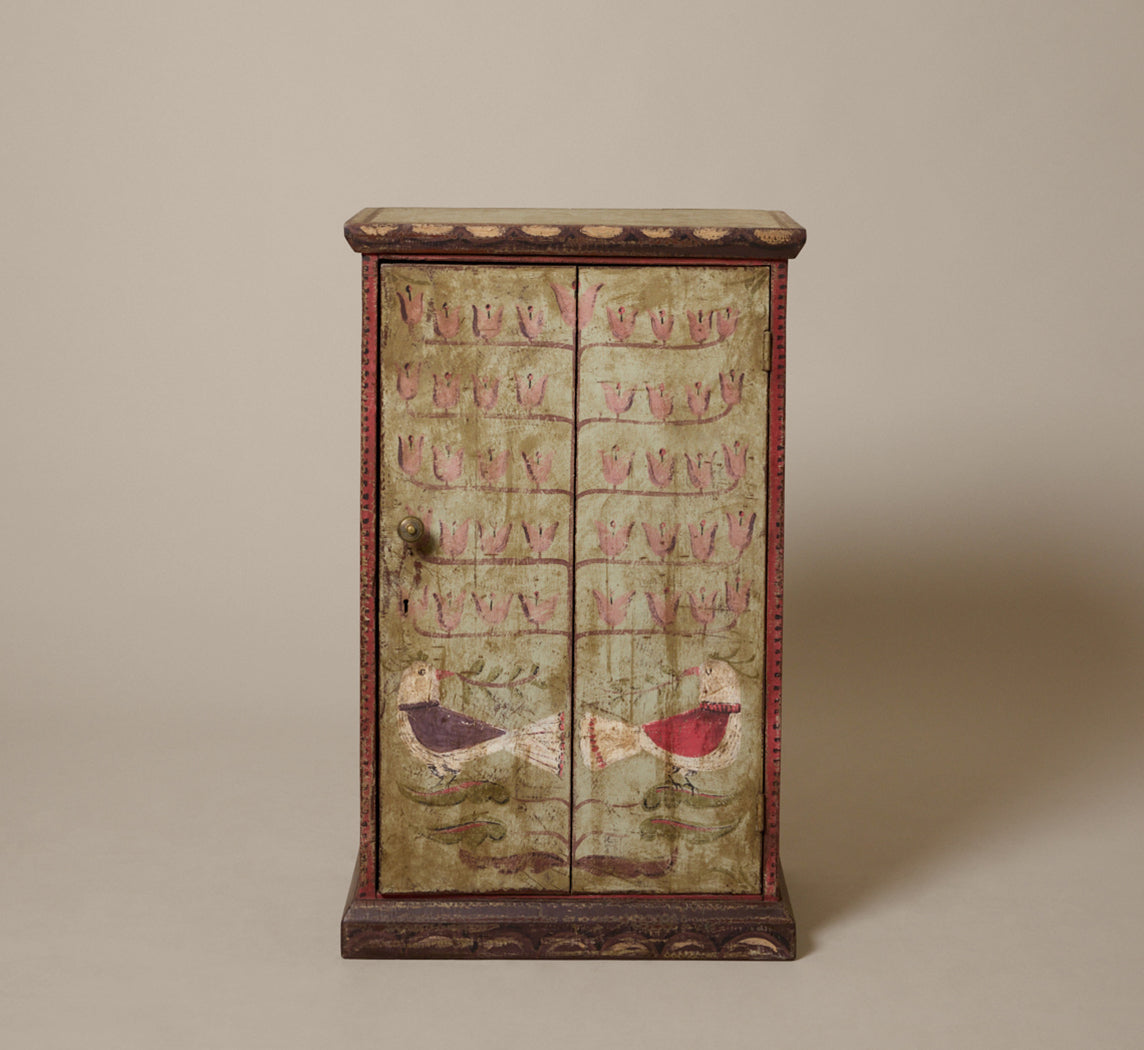 LATE 19TH CENTURY VICTORIAN PAINTED CABINET