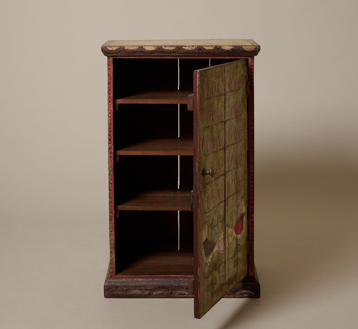 LATE 19TH CENTURY VICTORIAN PAINTED CABINET