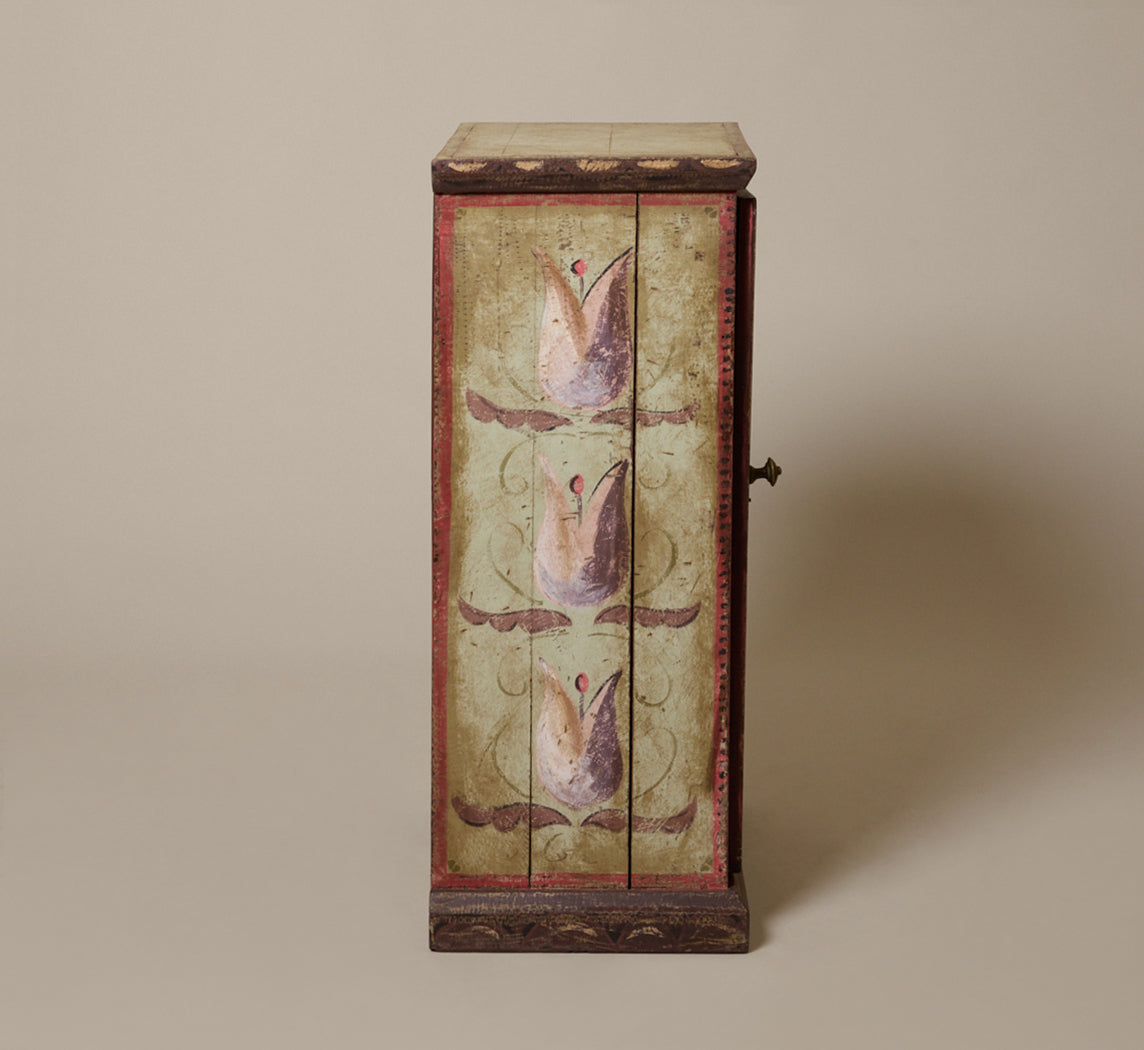 LATE 19TH CENTURY VICTORIAN PAINTED CABINET