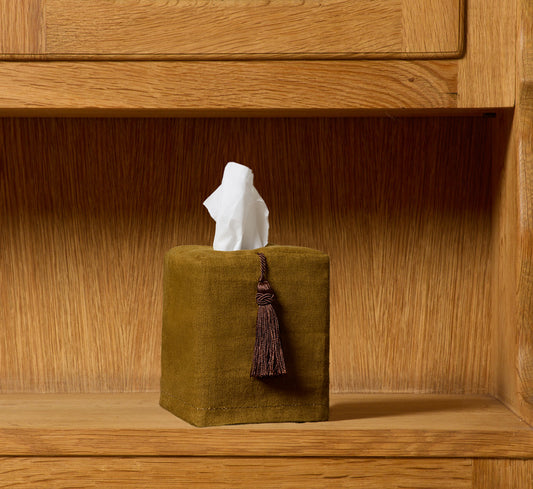 PIERCE & WARD OLEA TISSUE BOX COVER