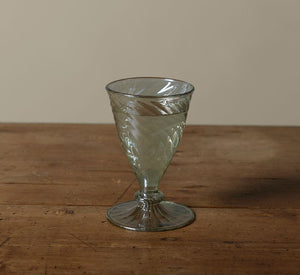 GREEN SWIRL COCKTAIL GLASS