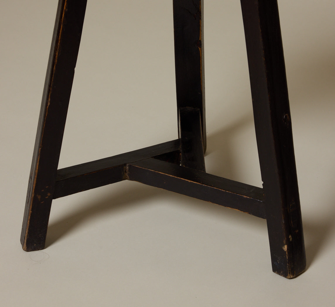 PAIR OF VINTAGE JAPANESE CEDAR STOOLS