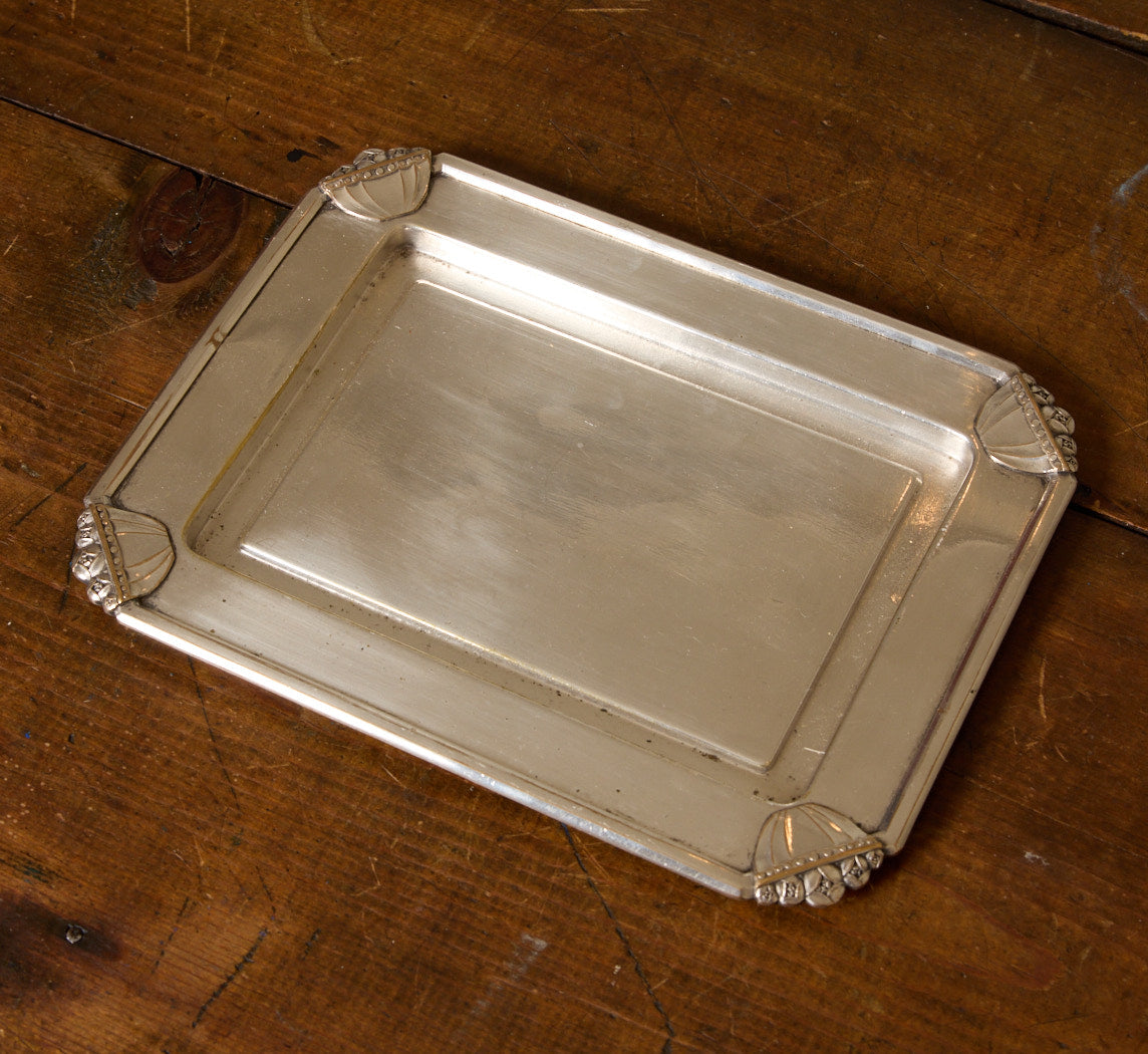 1920S ART DECO SILVER PLATED TRAY
