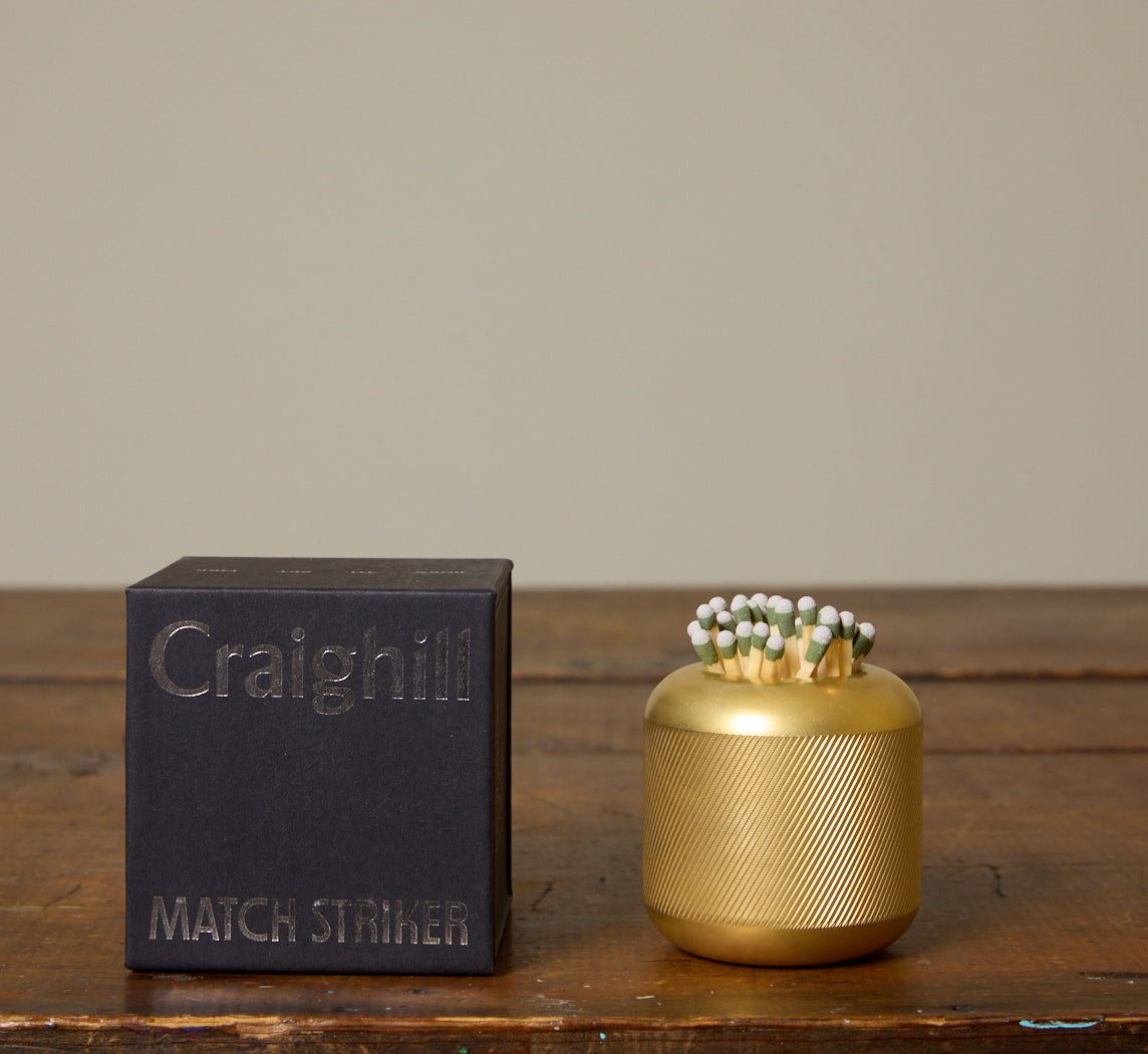 BRASS MATCH STRIKER BY CRAIGHILL