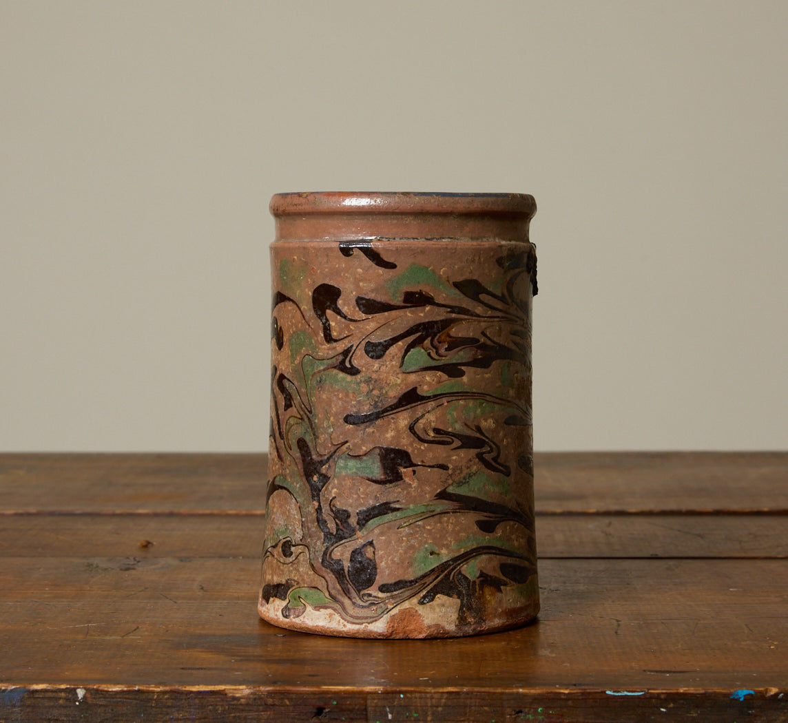 ANTIQUE AGATEWARE VASE