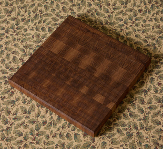 LARGE END GRAIN CUTTING & SERVING BOARD IN WALNUT