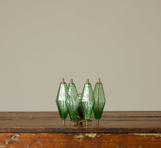 VINTAGE ITALIAN EMERALD MURANO GLASS LIGHT