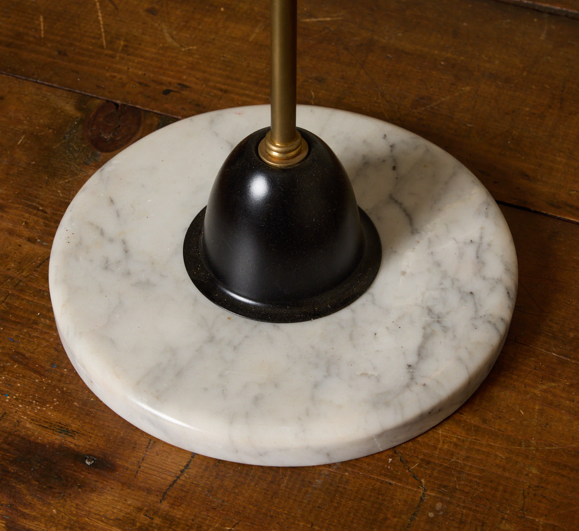 1960S ITALIAN BRASS MARBLE TABLE LAMP ATTR. TO GINO SARFATTI