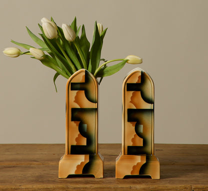 PAIR OF 1930S GERMAN AVANT GARDE VASES