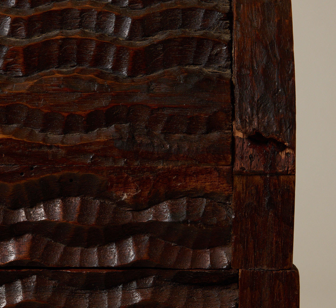 19TH CENTURY FOLK ART CHIP CARVED CHEST