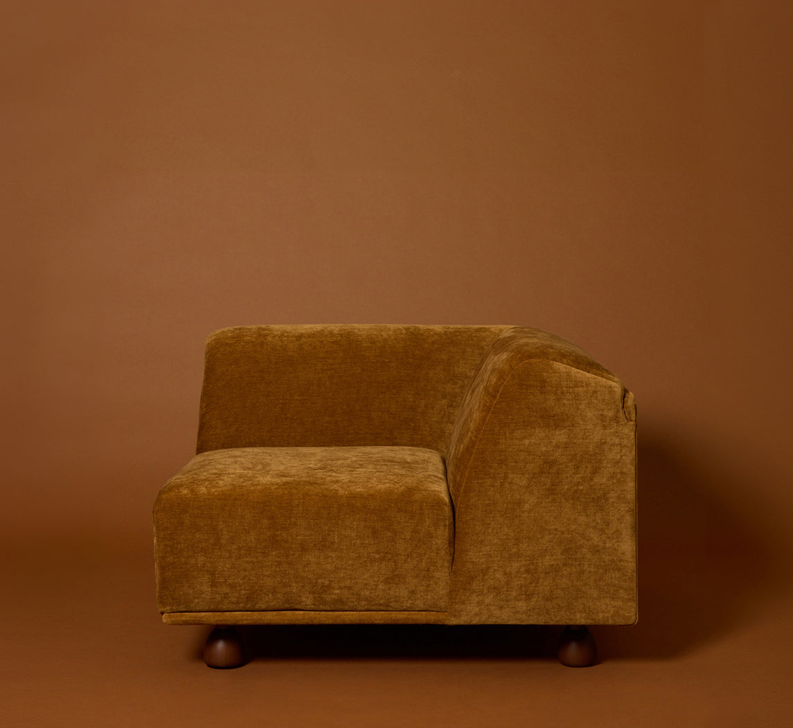 PIERCE & WARD ENZO MODULAR SOFA IN HONEY CHENILLE
