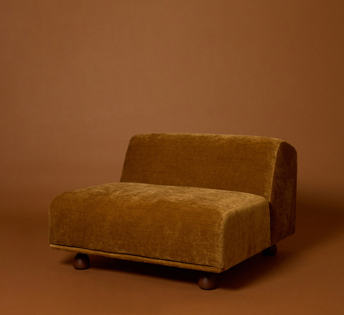 PIERCE & WARD ENZO MODULAR SOFA IN HONEY CHENILLE
