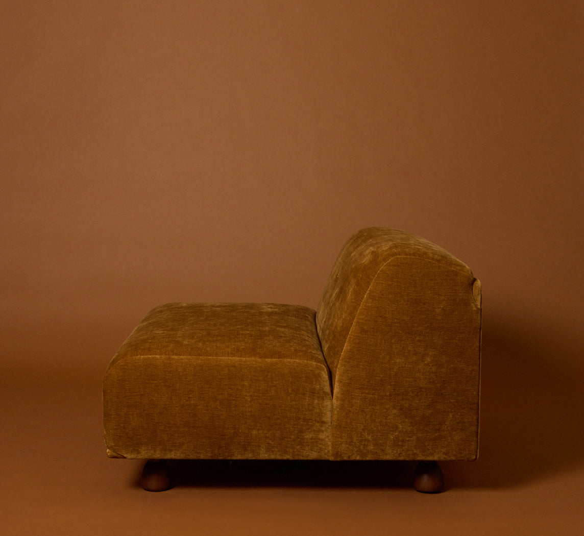 PIERCE & WARD ENZO MODULAR SOFA IN HONEY CHENILLE