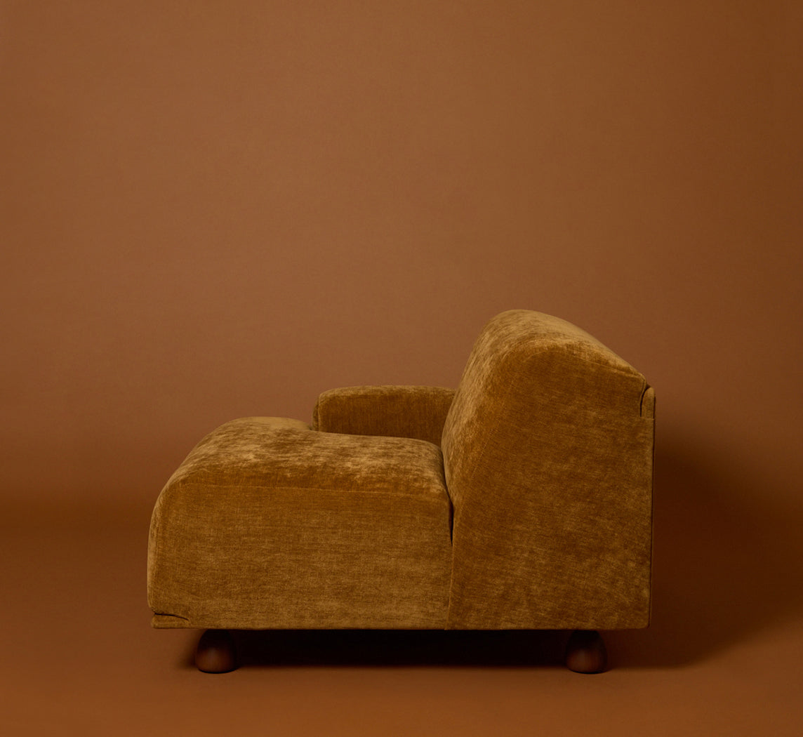 PIERCE & WARD ENZO MODULAR SOFA IN HONEY CHENILLE