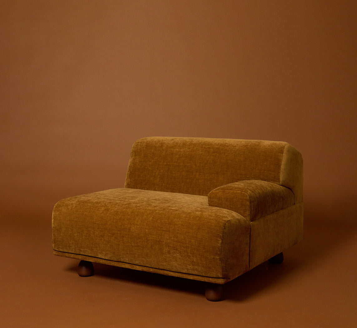 PIERCE & WARD ENZO MODULAR SOFA IN HONEY CHENILLE