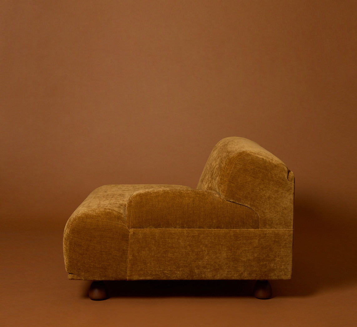 PIERCE & WARD ENZO MODULAR SOFA IN HONEY CHENILLE
