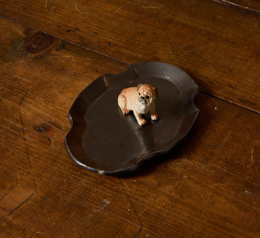 ABRA CERAMIC FIGURINE DISH WITH PUG