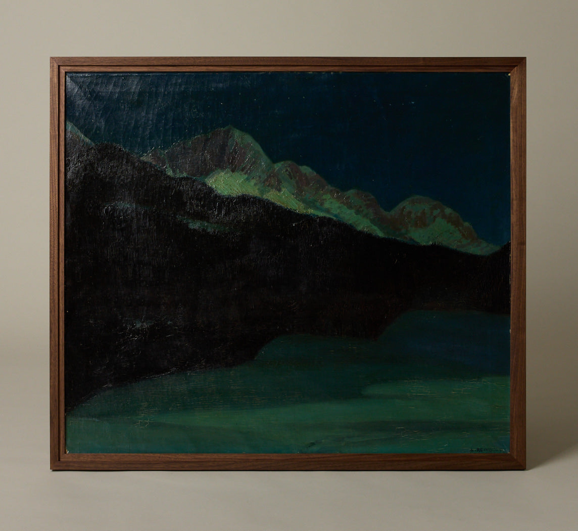 EARLY 20TH CENTURY ITALIAN MOONLIT ALPS