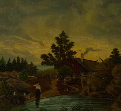 20TH CENTURY NORWEGIAN FARM LANDSCAPE