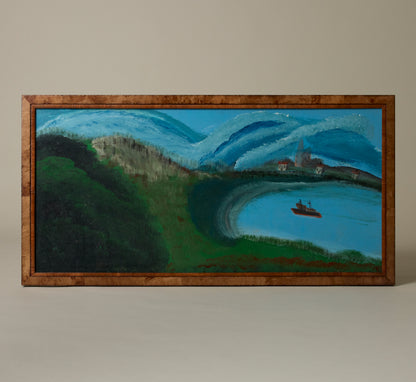 FOLK ART LANDSCAPE BY BRUNO DEL FAVERO (1910-1995)