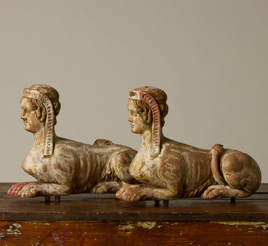 19TH CENTURY FRENCH SPHINX SCULPTURES