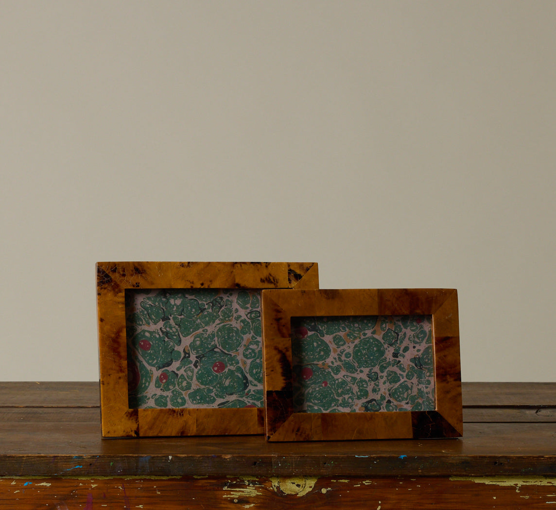 (1) 4x6 Tortoise Shell Frame from Pierce and Ward