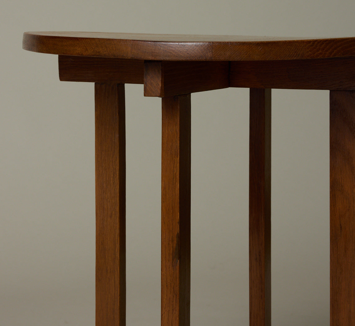 AMSTERDAM SCHOOL OAK SIDE TABLE