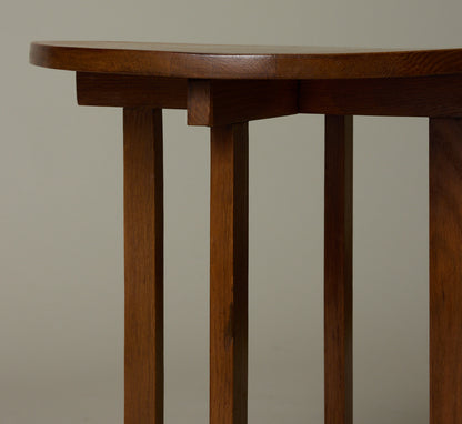 AMSTERDAM SCHOOL OAK SIDE TABLE
