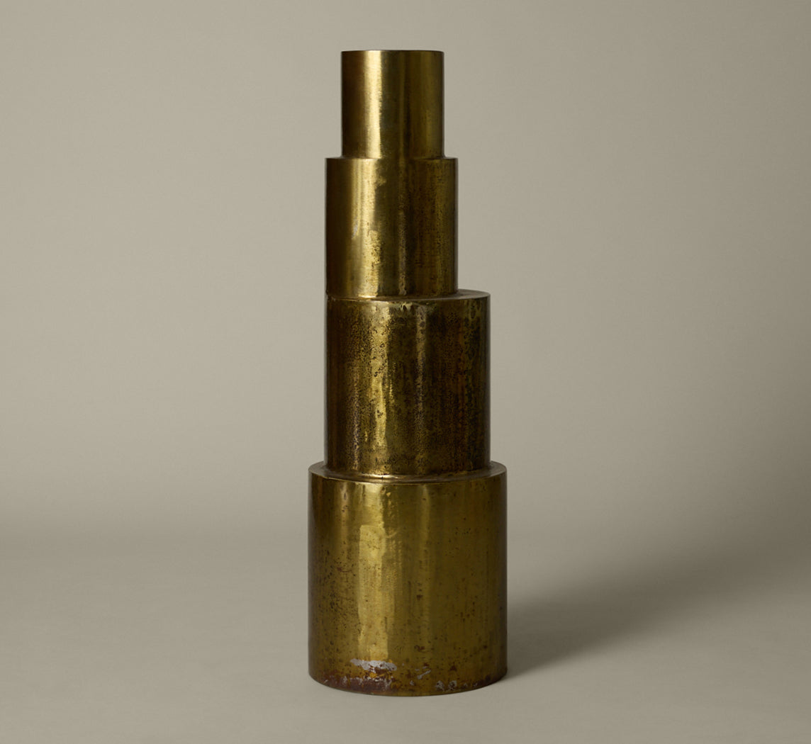 20TH CENTURY BRASS ABSTRACT SCULPTURE BY CLARK MURRAY