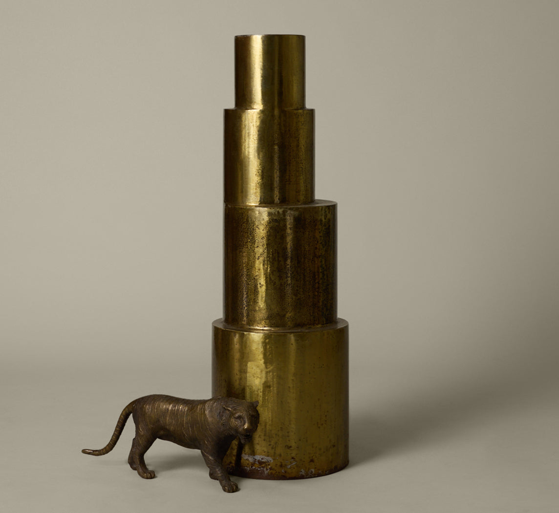 20TH CENTURY BRASS ABSTRACT SCULPTURE BY CLARK MURRAY