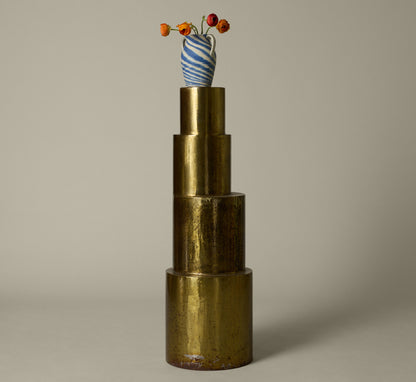 20TH CENTURY BRASS ABSTRACT SCULPTURE BY CLARK MURRAY