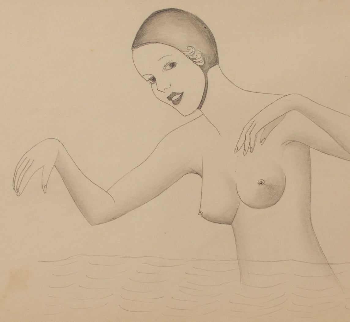 FEMALE NUDE PENCIL DRAWING III