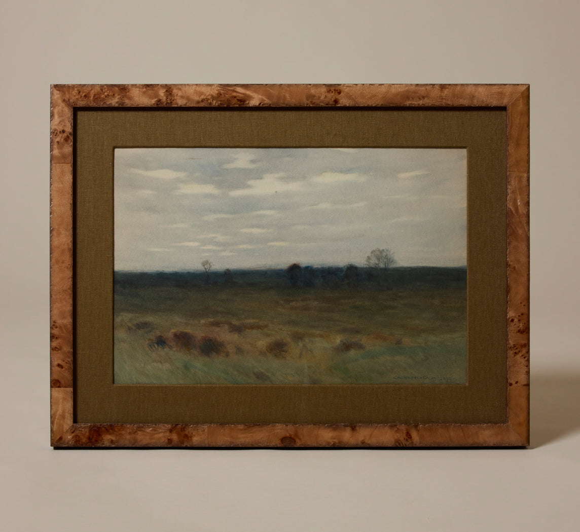 CONNECTICUT WOODLAND LANDSCAPE BY CHARLES WARREN EATON (1857-1937)