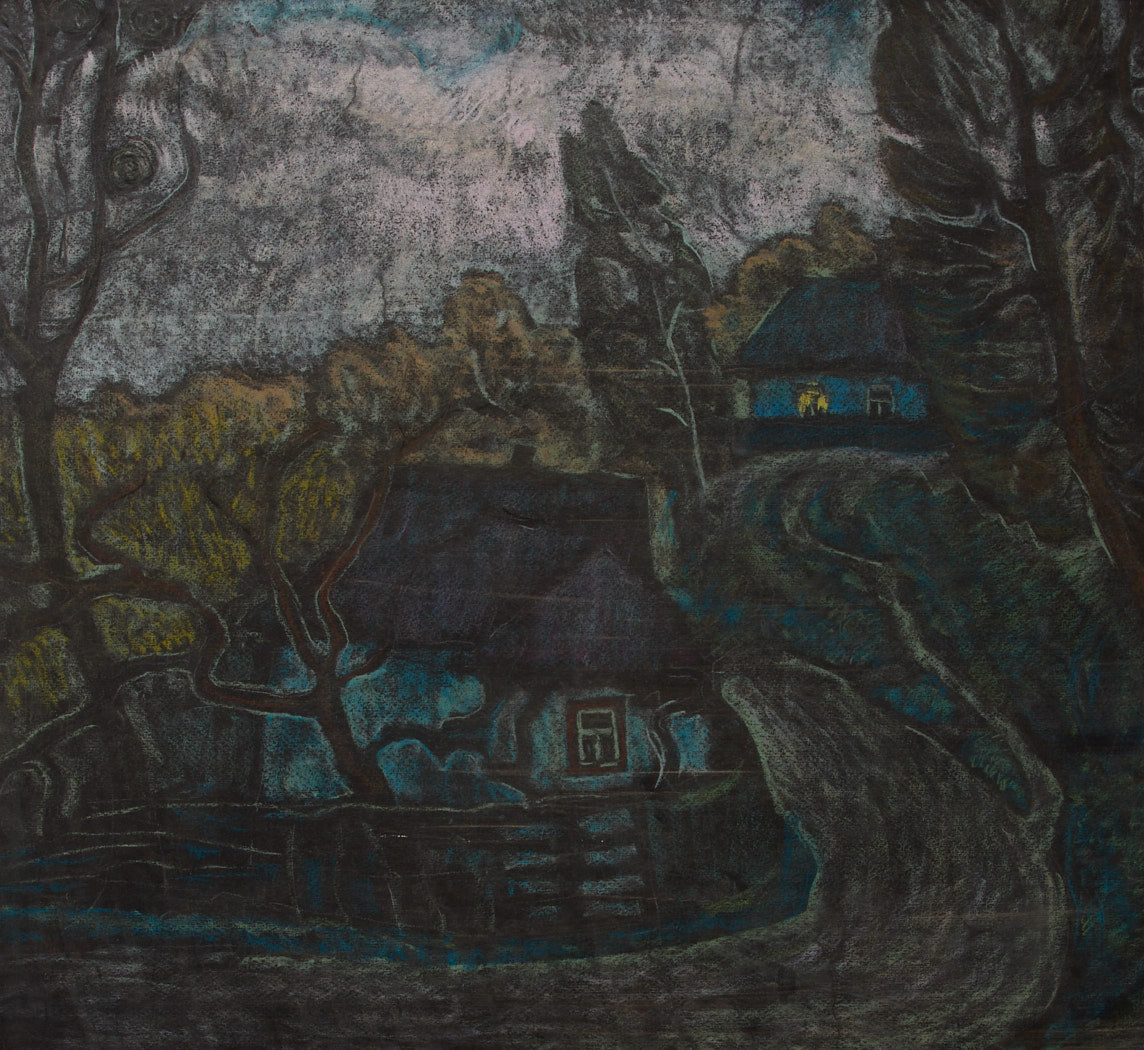 1970S MODERNIST VILLAGE SCENE