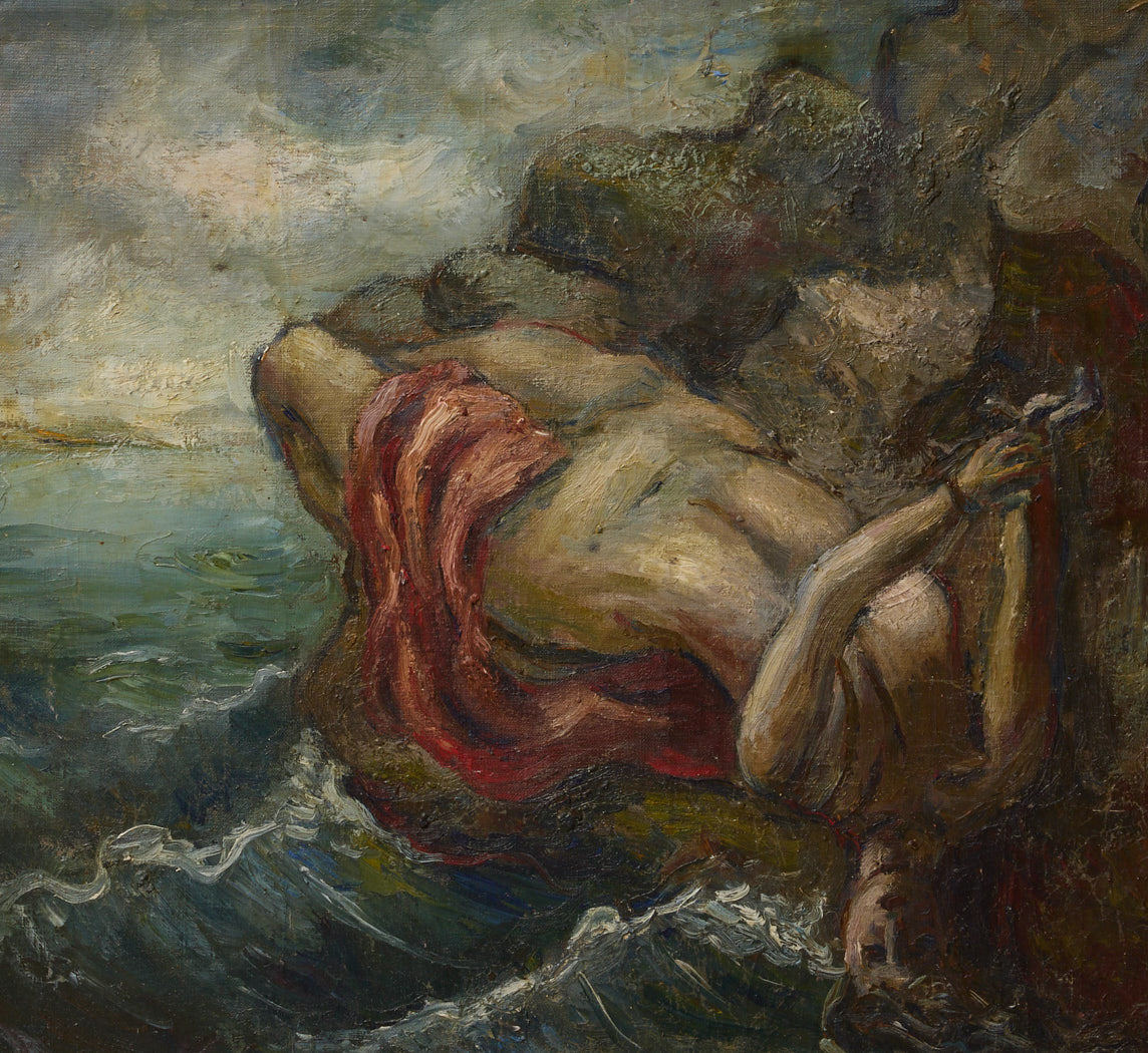 ANTIQUE ROMANTICIST STUDY OF ANDROMEDA