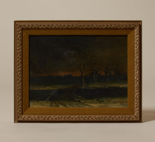 LATE 19TH CENTURY ENGLISH WINTER LANDSCAPE