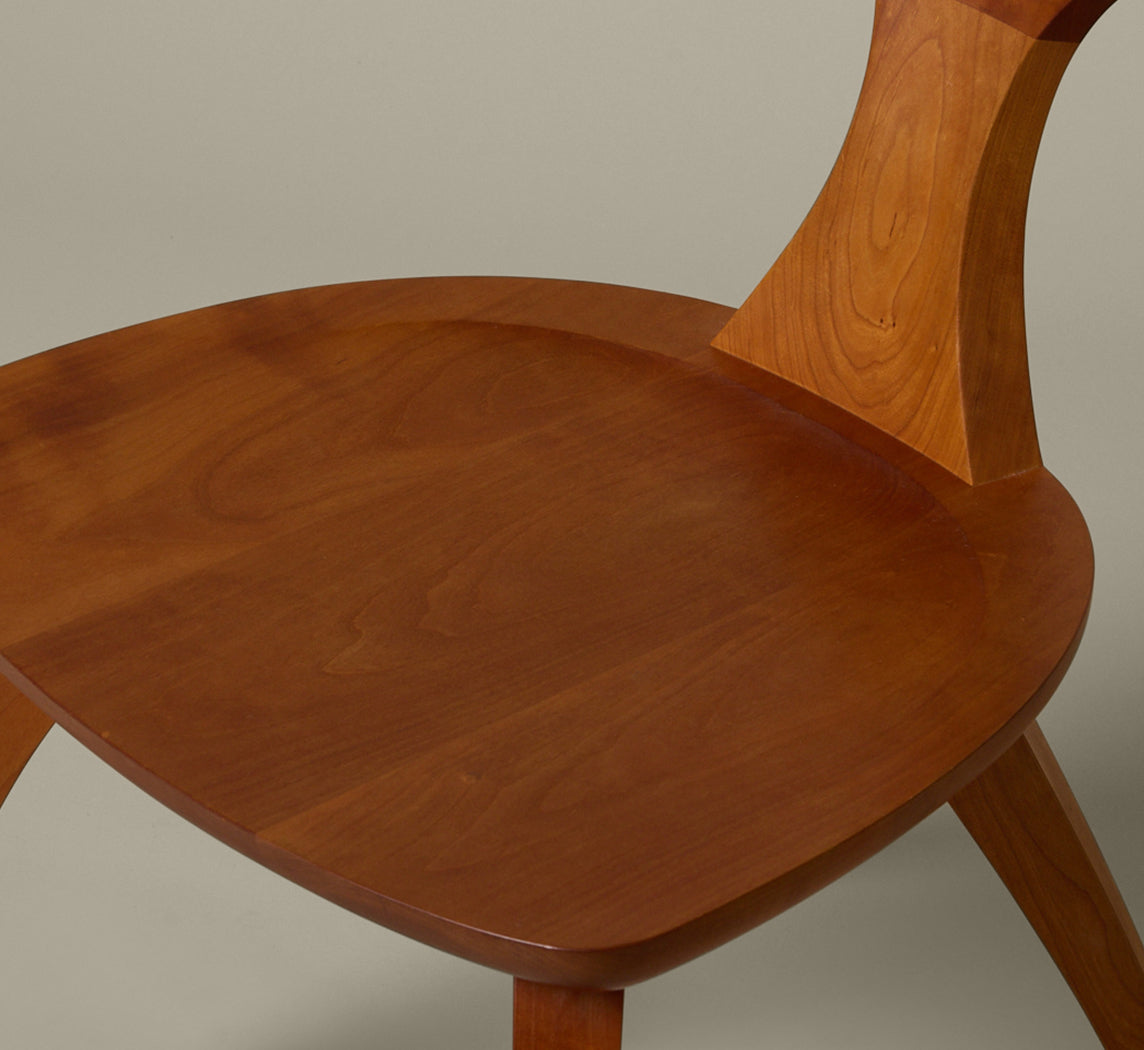 SET OF 6 CHERRY WOOD MERIDIAN DINING CHAIR BY THOS. MOSER
