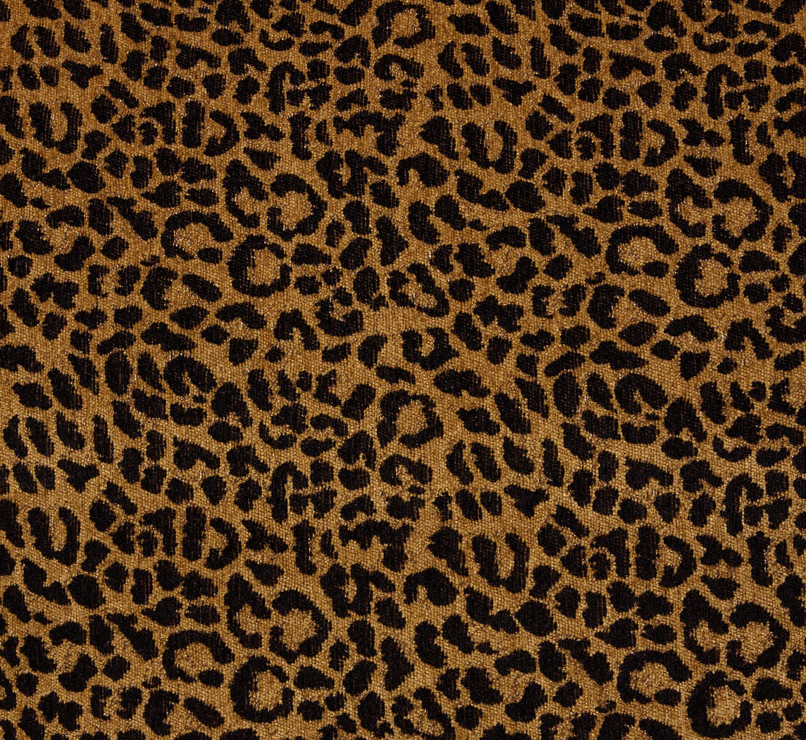 VINTAGE ARMCHAIR IN LEOPARD CHENILLE WITH SKIRT