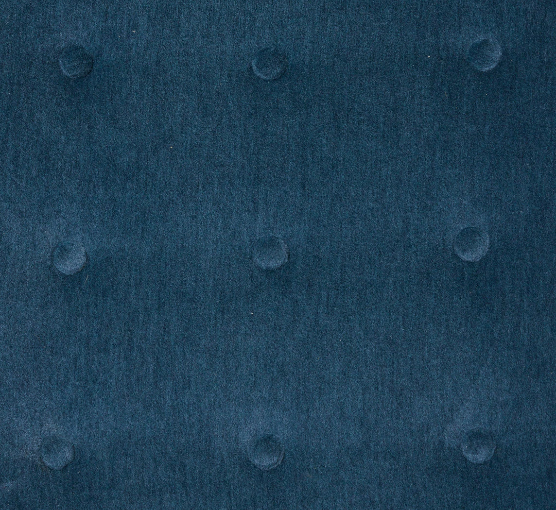 VINTAGE SWEDISH HIGHBACK CHAIR IN BLUE MOHAIR