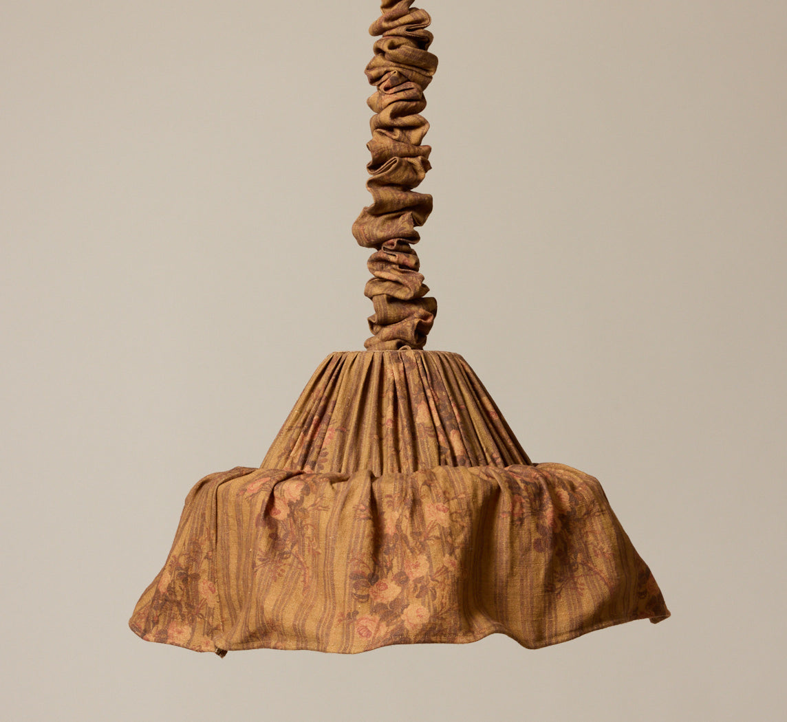 PIERCE & WARD LAMPSHADE PENDANT IN LADY MADONNA OLIVE
